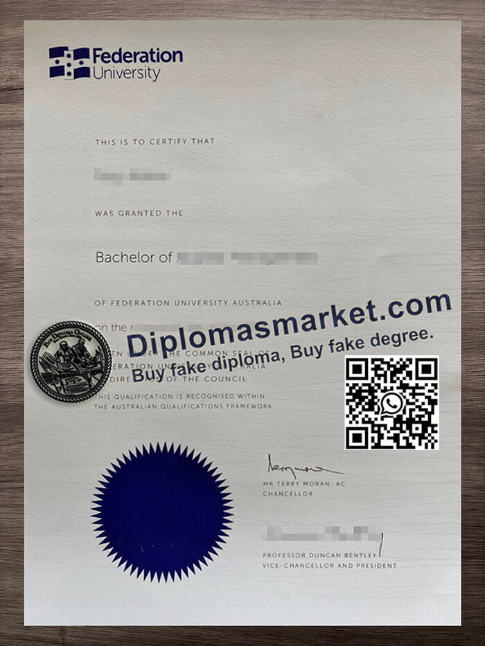Federation University diploma