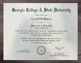 How can I earn a Georgia College State University degree online?