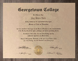 Selling high-quality replica of Georgetown College degree.