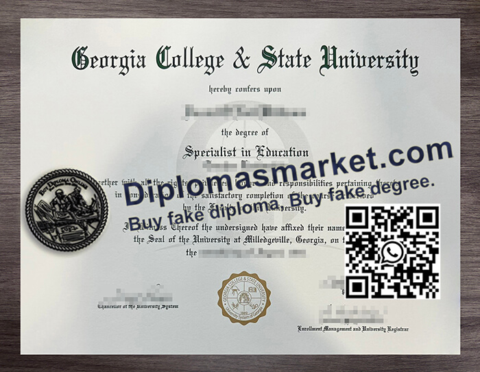 Georgia College State University diploma