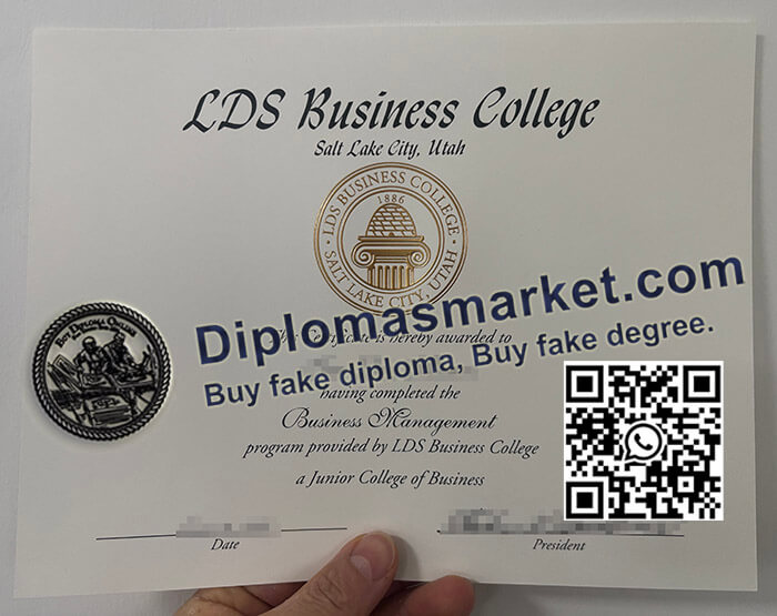 LDS Business College diploma