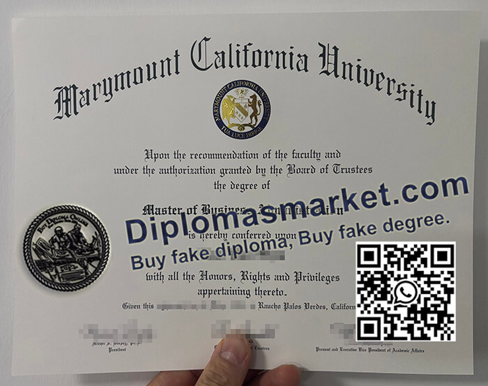 Marymount California University diploma