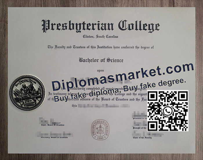Presbyterian College diploma