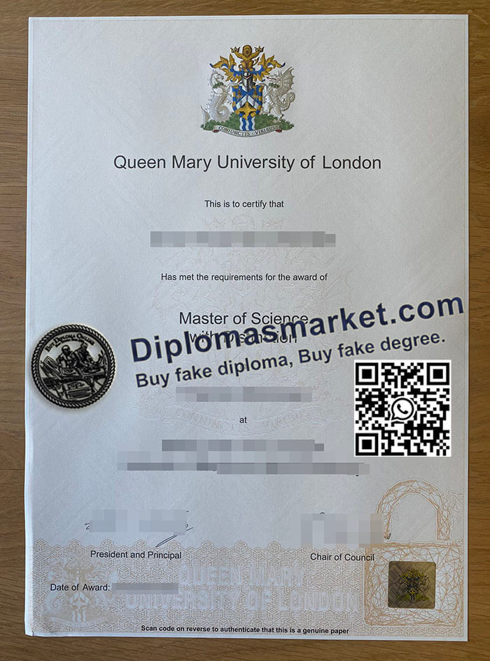 Queen Mary University of London diploma