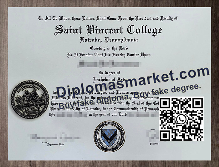 Saint Vincent College diploma