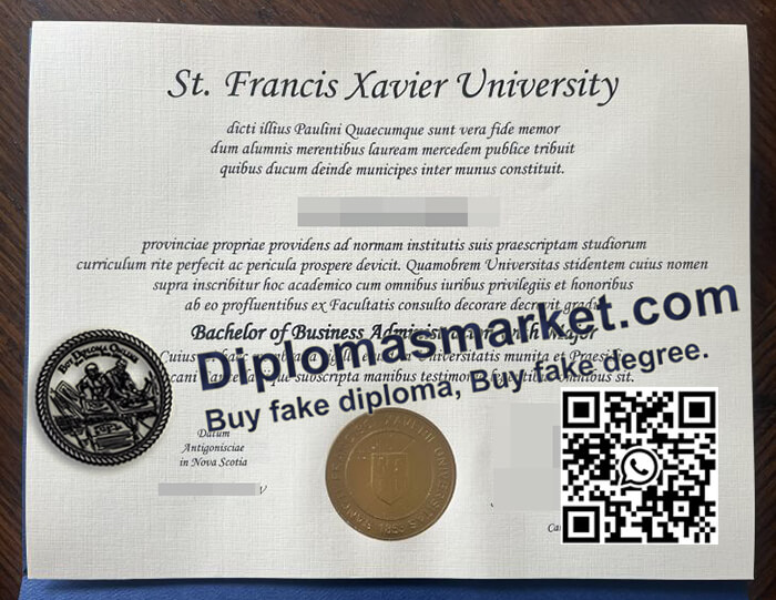 St Francis Xavier University diploma