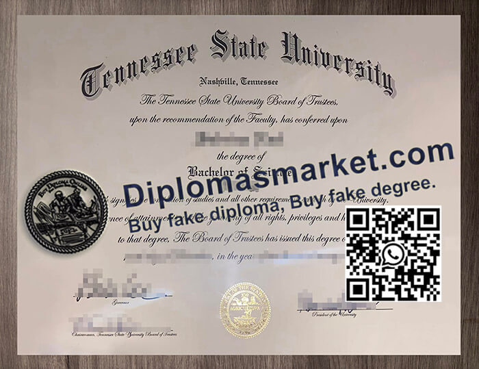 Tennessee State University diploma