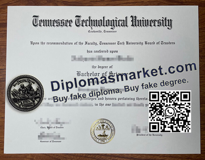 Tennessee Technological University diploma