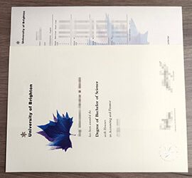 Making a copy of an University of Brighton degree and transcript.