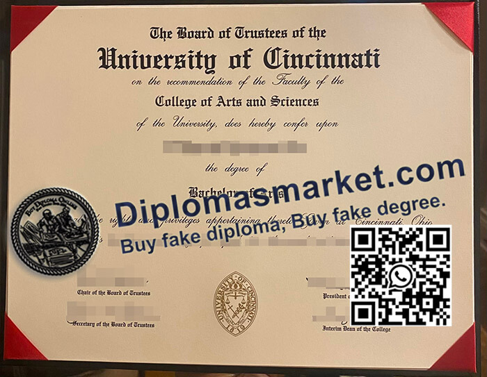 University of Cincinnati diploma