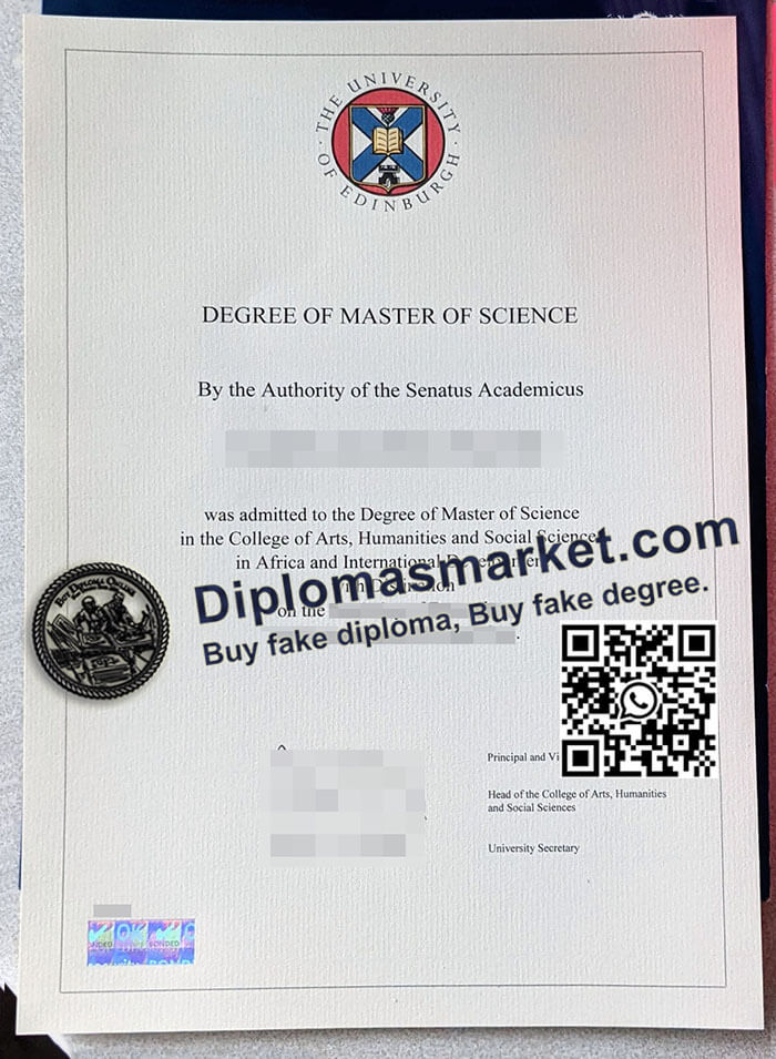 University of Edinburgh degree