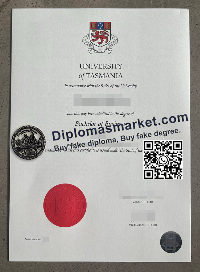 University of Tasmania diploma