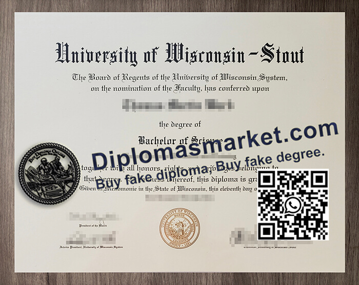 University of Wisconsin Stout diploma