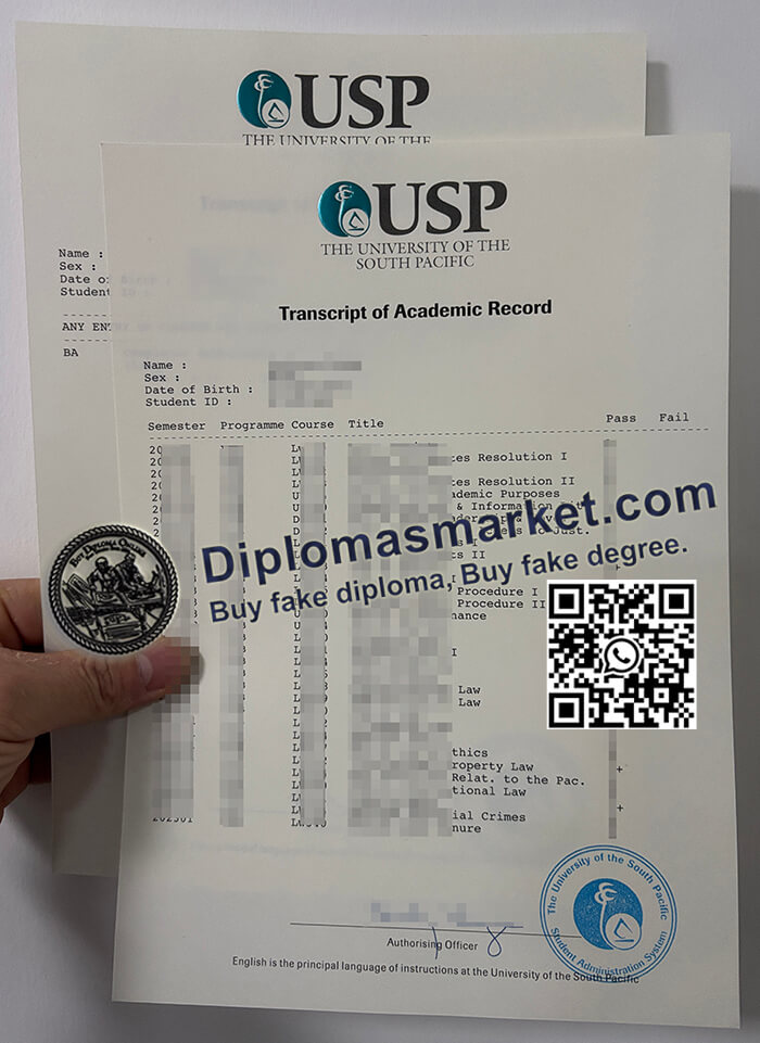 University of the South Pacific diploma