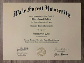 How to create a Wake Forest University degree like an expert?