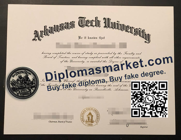 Arkansas Tech University diploma