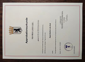 Buy a Berlin Approbation als Arzt Urkunde for my career application.