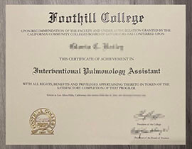 Is it complicated to make a Foothill College degree certificate?