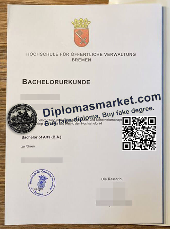 HSfÖV Bremen Zeugnis
