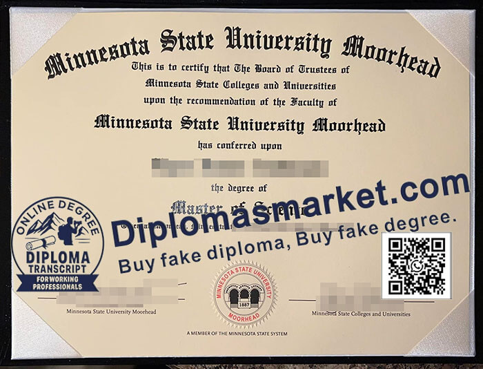 Minnesota State University Moorhead diploma