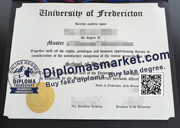 University of Fredericton diploma