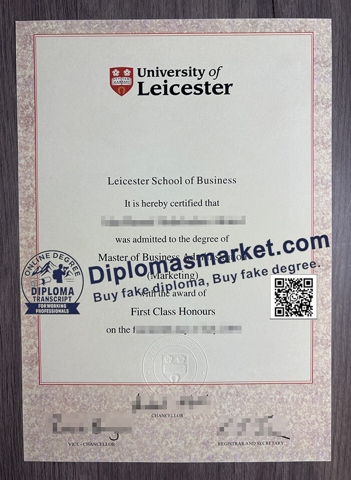 University of Leicester diploma
