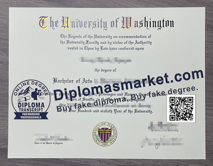 University of Washington diploma