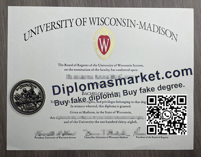 University of Wisconsin Madison diploma