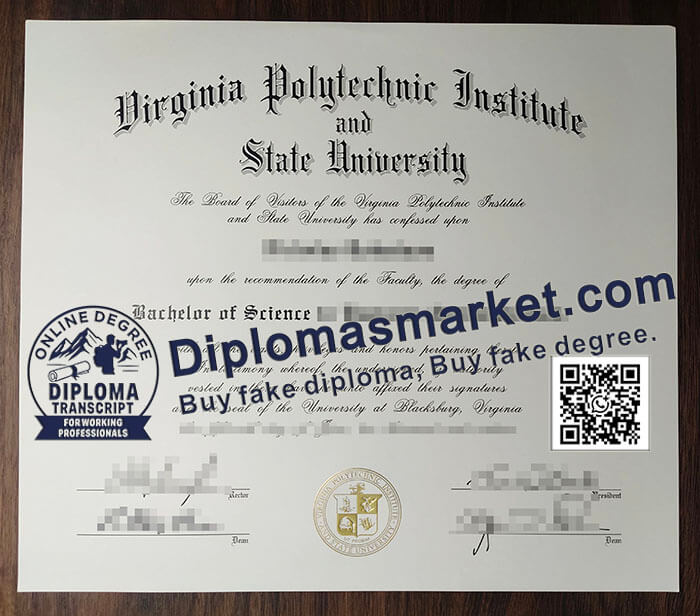 Virginia Polytechnic Institute and State University diploma