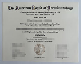 How to buy a American Board of Periodontology certificate?