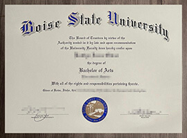 How do I request an Boise State University degree online?