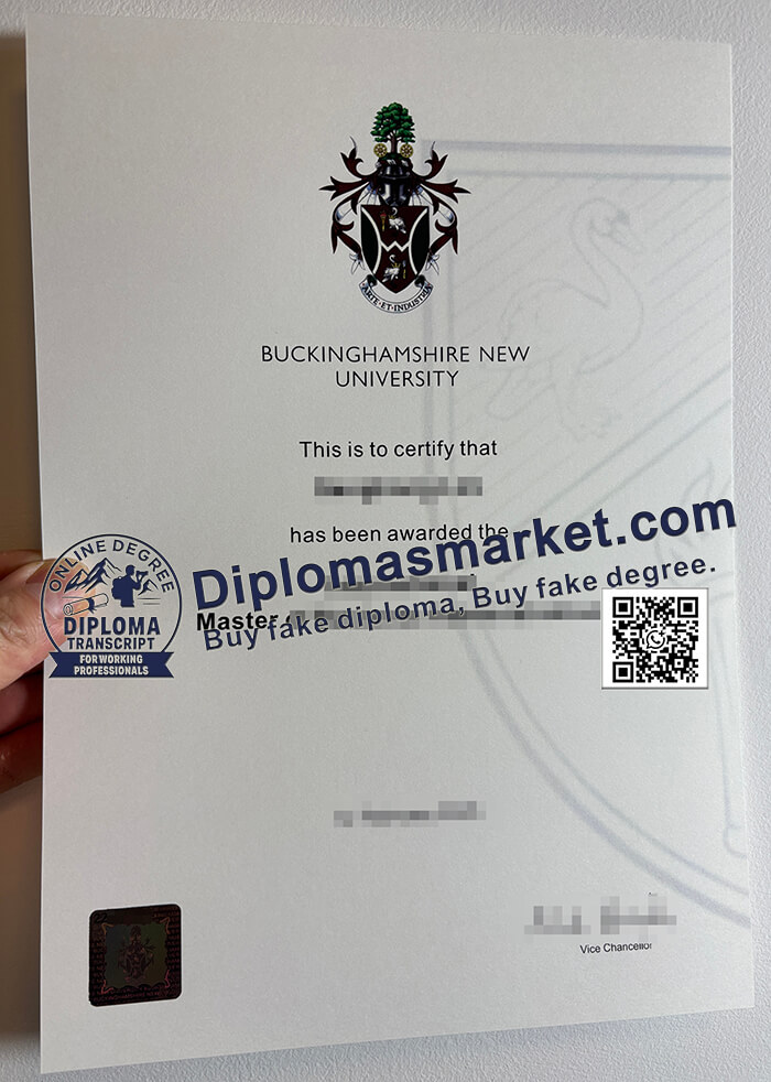 Buckinghamshire New University diploma