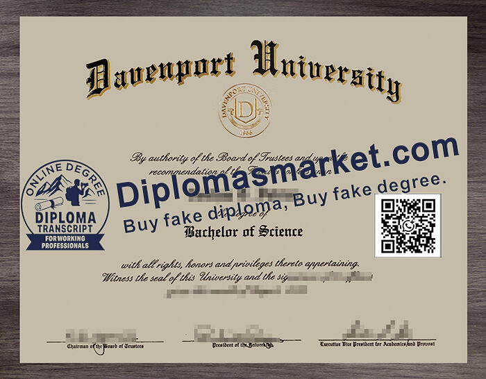 Davenport University diploma