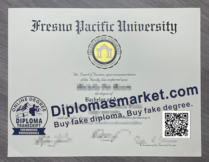 Fresno Pacific University diploma