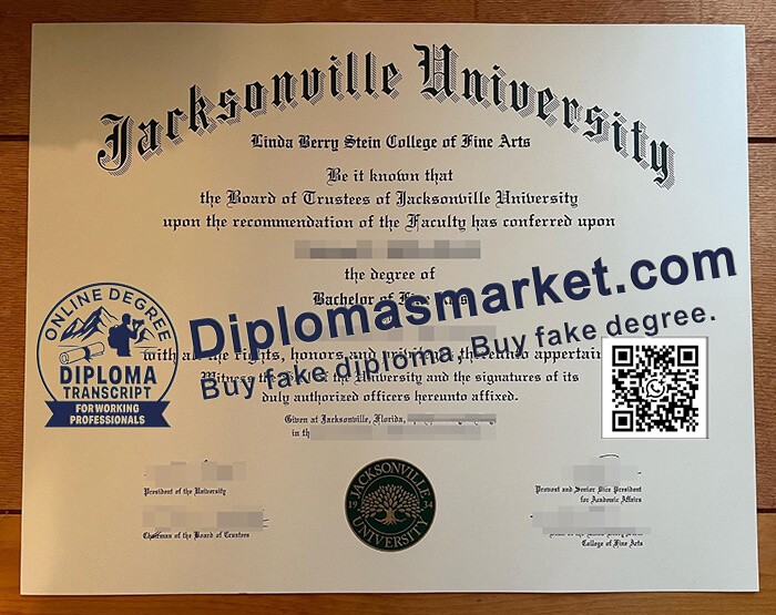 Jacksonville University diploma