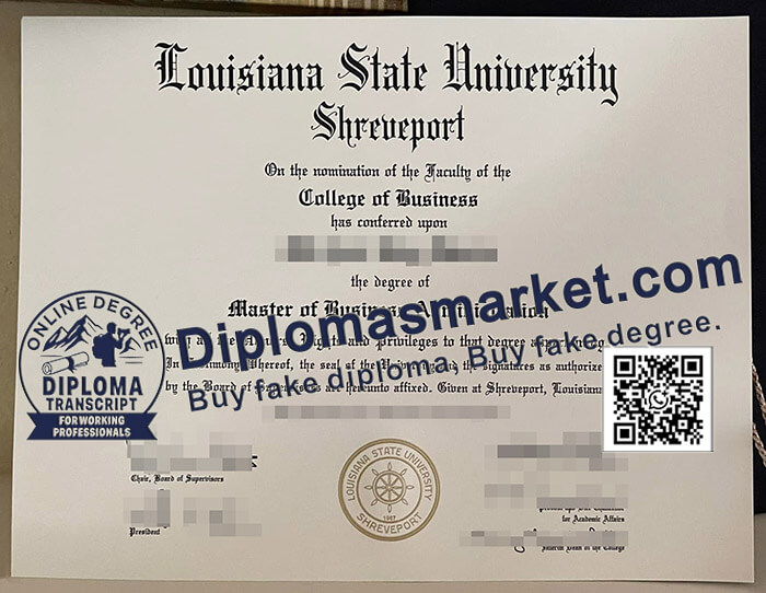 Louisiana State University Shreveport diploma