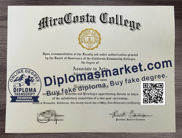MiraCosta College degree