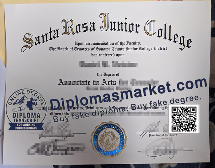 Santa Rosa Junior College diploma