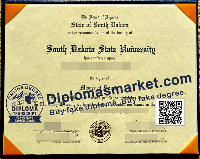 South Dakota State University diploma
