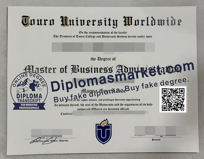 Touro University Worldwide diploma