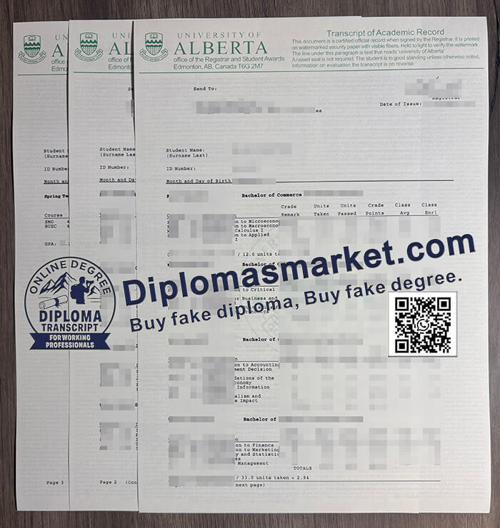 University of Alberta diploma