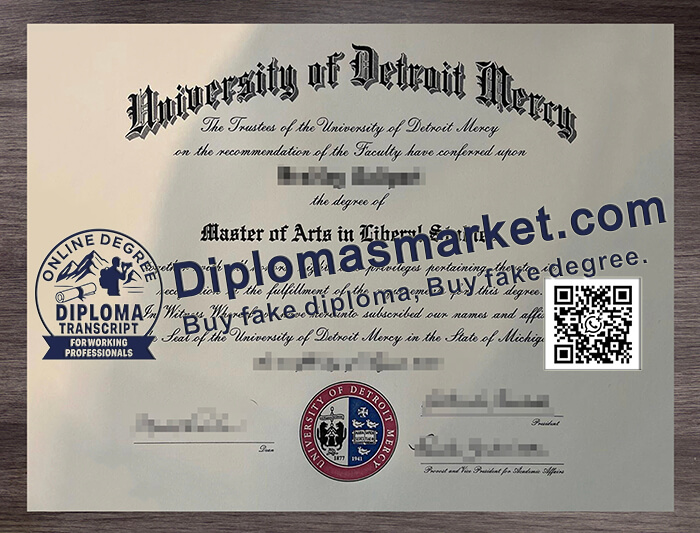 University of Detroit Mercy diploma