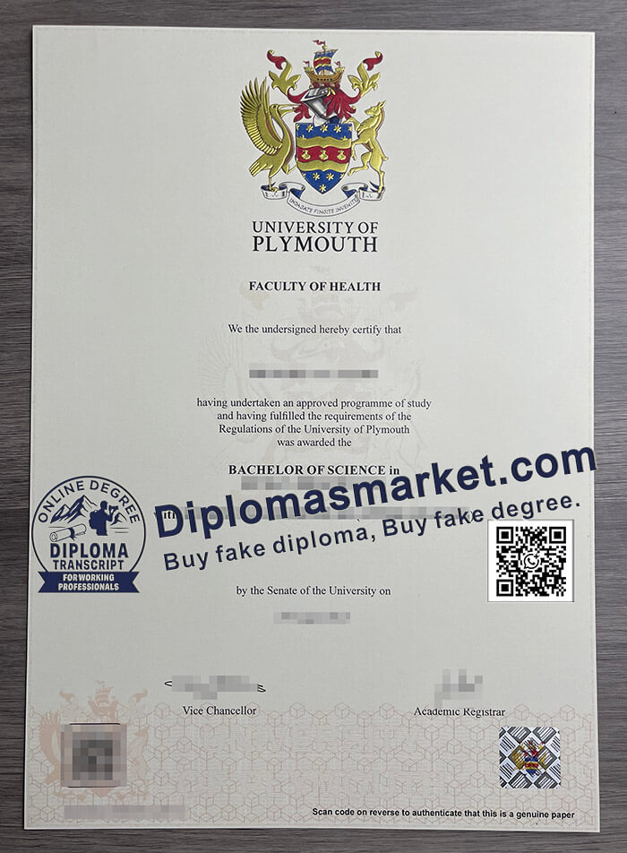 University of Plymouth degree