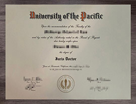 Common ways to Order a University of the Pacific degree.