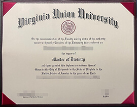 Buy a Virginia Union University degree, Phony VUU diploma.