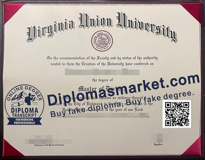 Virginia Union University diploma