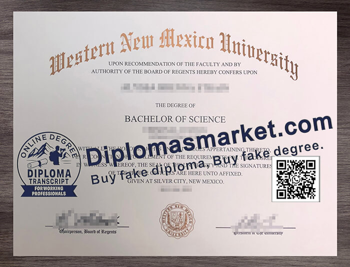Western New Mexico University diploma