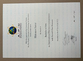 Order a Asia Pacific University of Technology Innovation diploma.