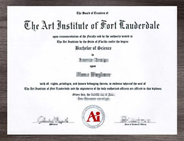The process of ordering an Art Institute of Fort Lauderdale degree.