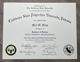 Order a California State Polytechnic University Pomona degree.
